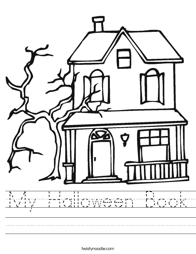 Color picture of haunted house Color picture of haunted house